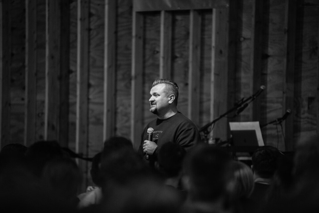 charismatic speaker on stage